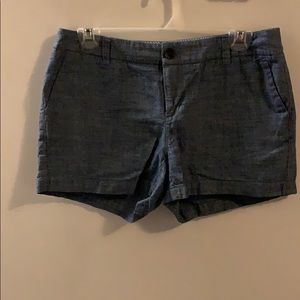 Linen type Denim shorts